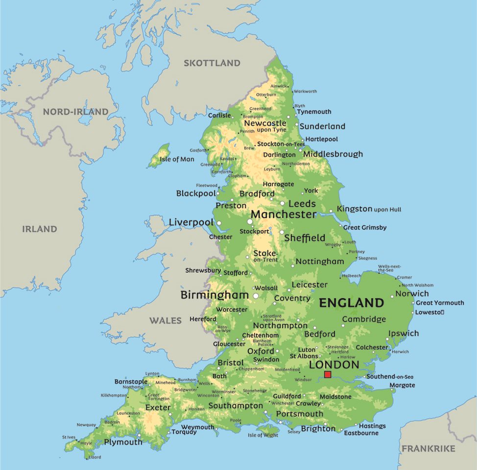 kart over storbritannia Kart England Se Bl A Beliggenheten For Hovedstaden London kart over storbritannia