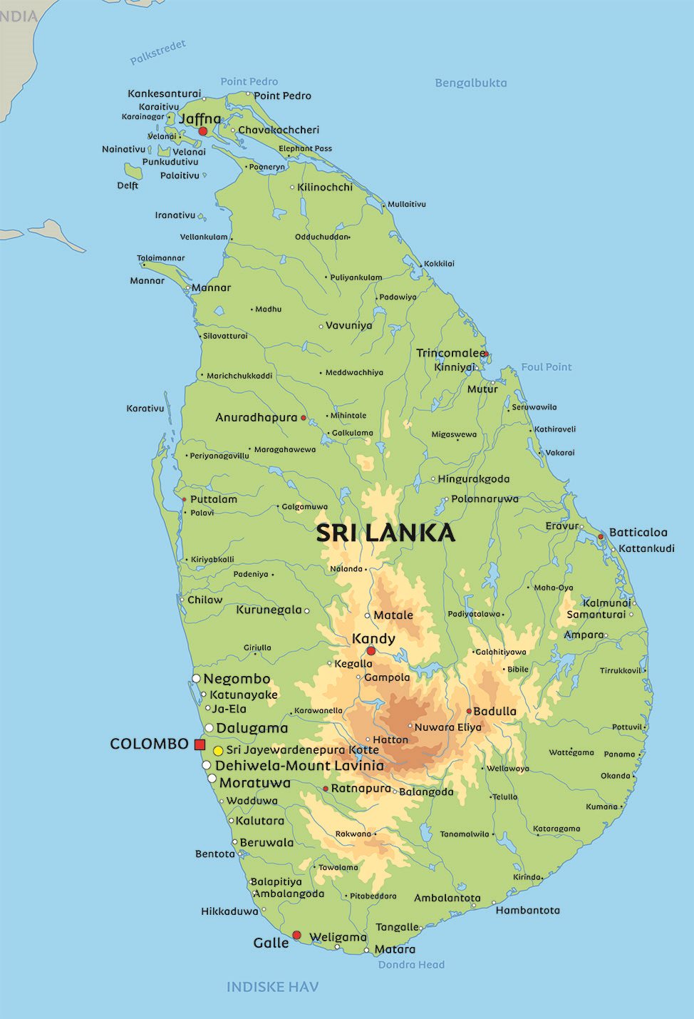 Регионы шри ланки. Шри Ланка на карте. Карта Шри Ланки географическая. Шри Ланка карта острова на русском языке.