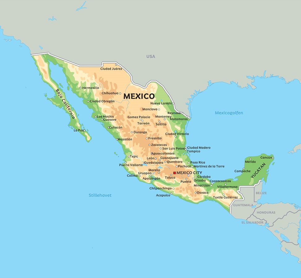 Mexico map