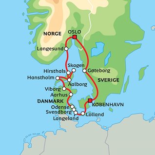 Danmark Fra Skagen Til Kobenhavn